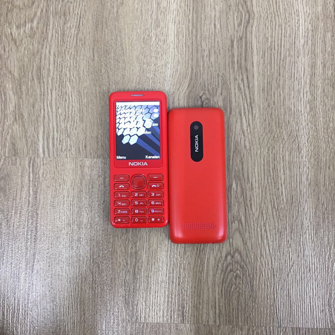 (Red)Nokia 206 DUAL SIM IMPORT REFURBISHED 95% NEW(Ready Stock)